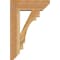 Ekena Millwork Merced Slat Rough Sawn Bracket w/ Offset Brace, Western Red Cedar, 6"W x 16"D x 24"H BKT0604X16X24MRC06RWR - alternate 4